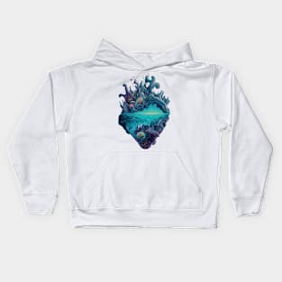 Water Heart Kids Hoodie